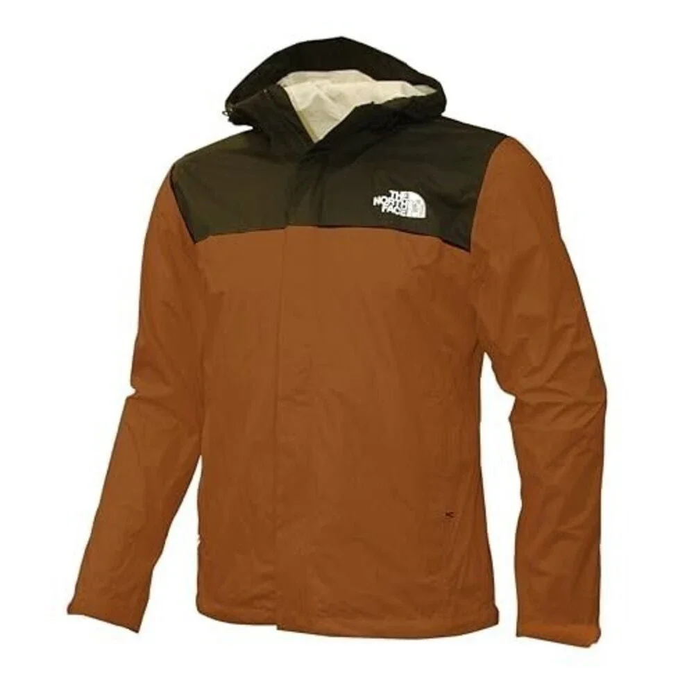 The North Face Venture 2 Rain Jacket Men's Large Orange Dryvent Hooded SGN1499